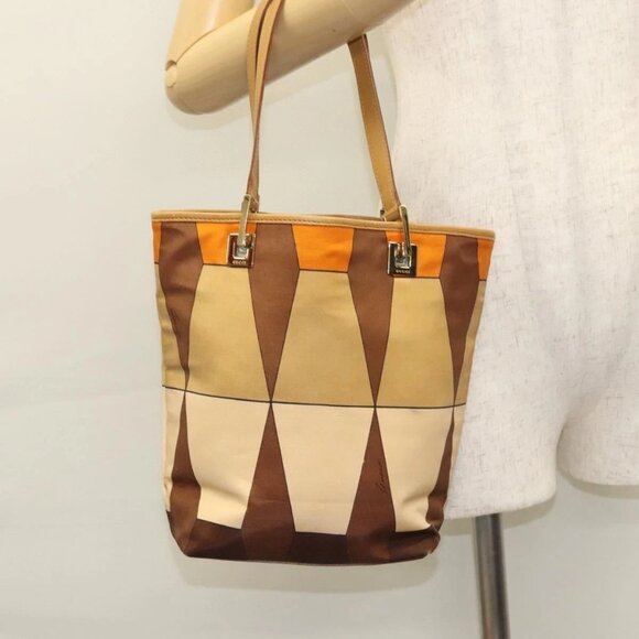 GUCCI Hand Bag Nylon Brown 002 9099 Auth ti2976 - Picture 14 of 16